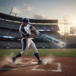 New Bat Technology Boosts Exit Velocity by 1.5 MPH Baseball player hitting ball with new bat technology, high exit velocity