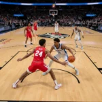 Unlocking Key Basketball Defensive Strategies for Teams Basketball players demonstrating strong perimeter defense on the court