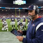 Mastering Fourth-Down Decisions: The Art of the Play Call Football coach making a crucial fourth-down decision on the sidelines during a game.