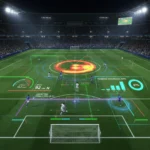 Top 5 Data Analytics Tools for Football Player Performance Digital overlay of football player performance analytics on a pitch