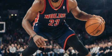 NBA player focused on court, symbolizing overcoming setbacks