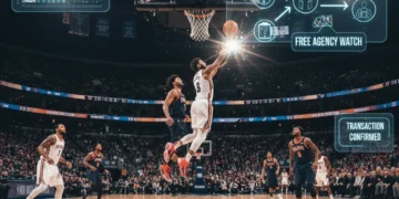 Dynamic NBA game action representing the impact of trade deadline deals