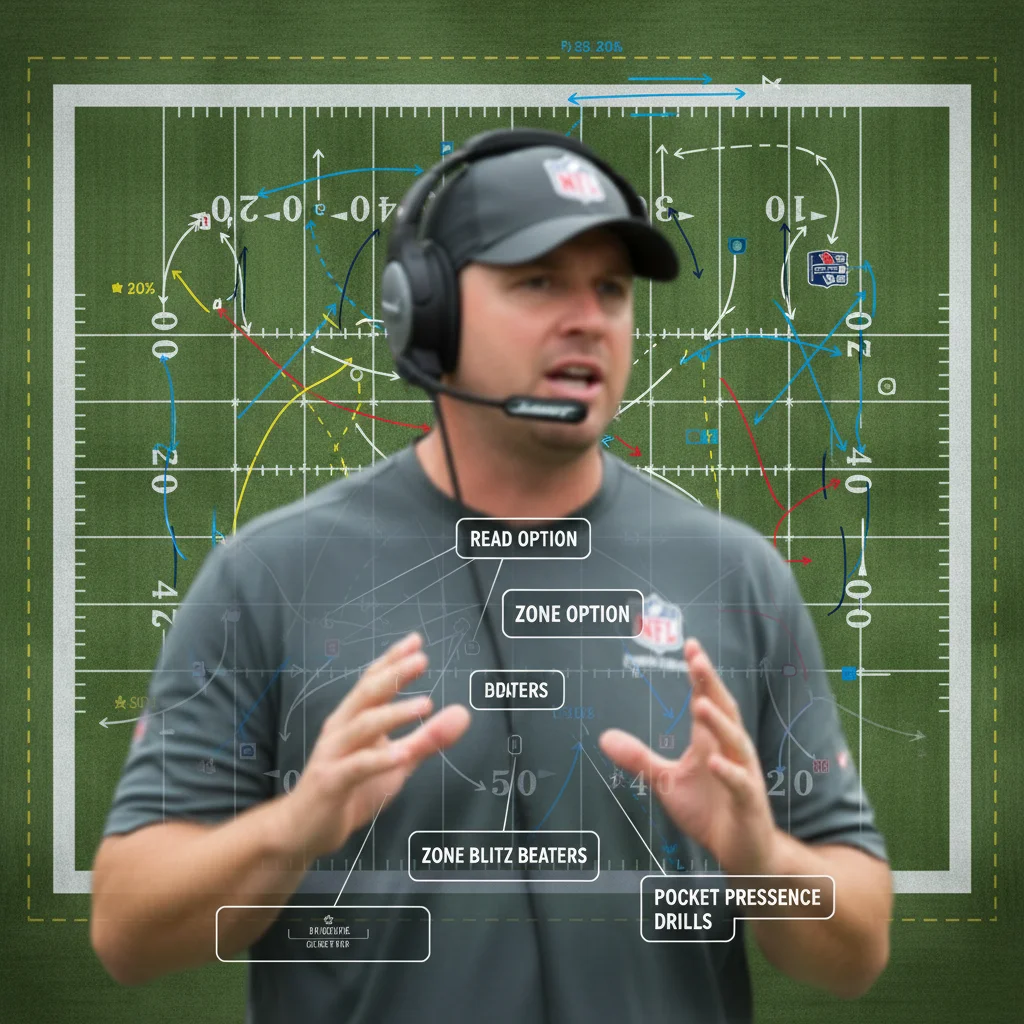 NFL field strategy with coach instructing, symbolizing tactical support