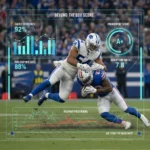 Unveiling NFL Linebacker Value: Beyond the Box Score Dynamic NFL linebacker tackling with advanced analytics overlay