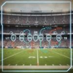 Offensive Line Formations: Best Protection and Run Blocking Detailed diagram of an offensive line formation with blocking assignments
